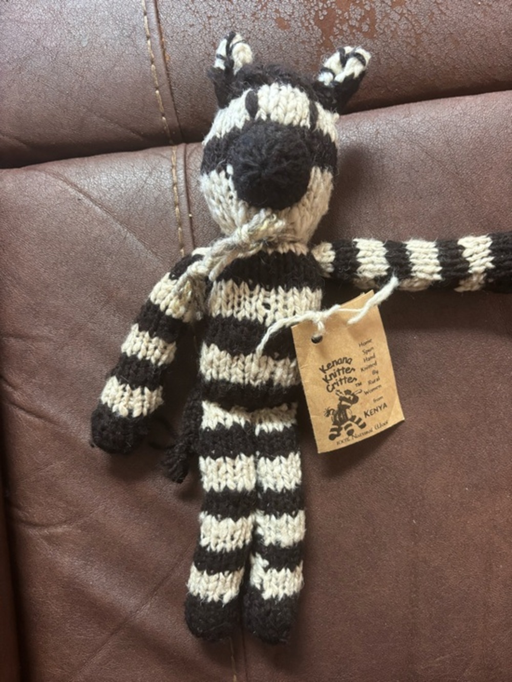 Kenna Knitter Critter Zebra